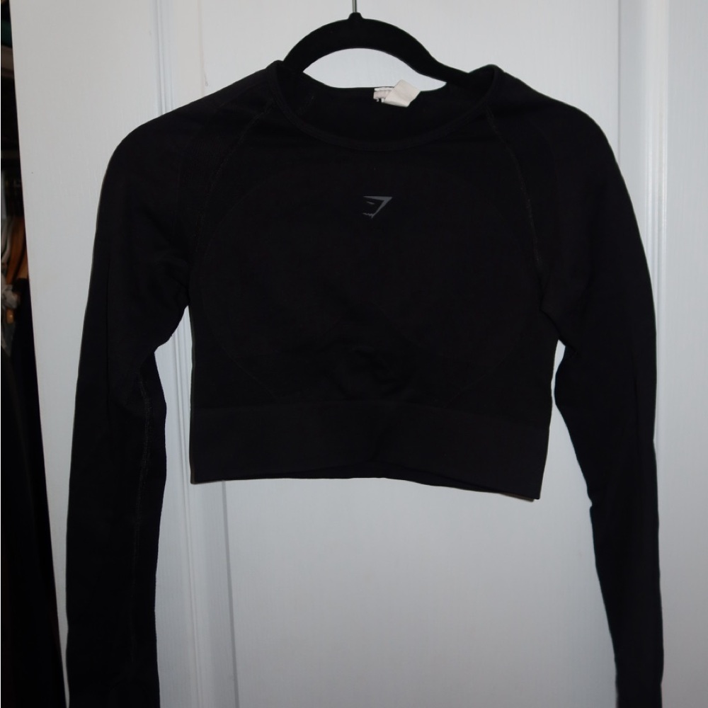 GYMSHARK Women’s Activewear Cropped Long Sleeve Top